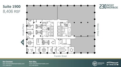 230 W Monroe St, Chicago, IL en alquiler Plano de la planta- Imagen 1 de 1