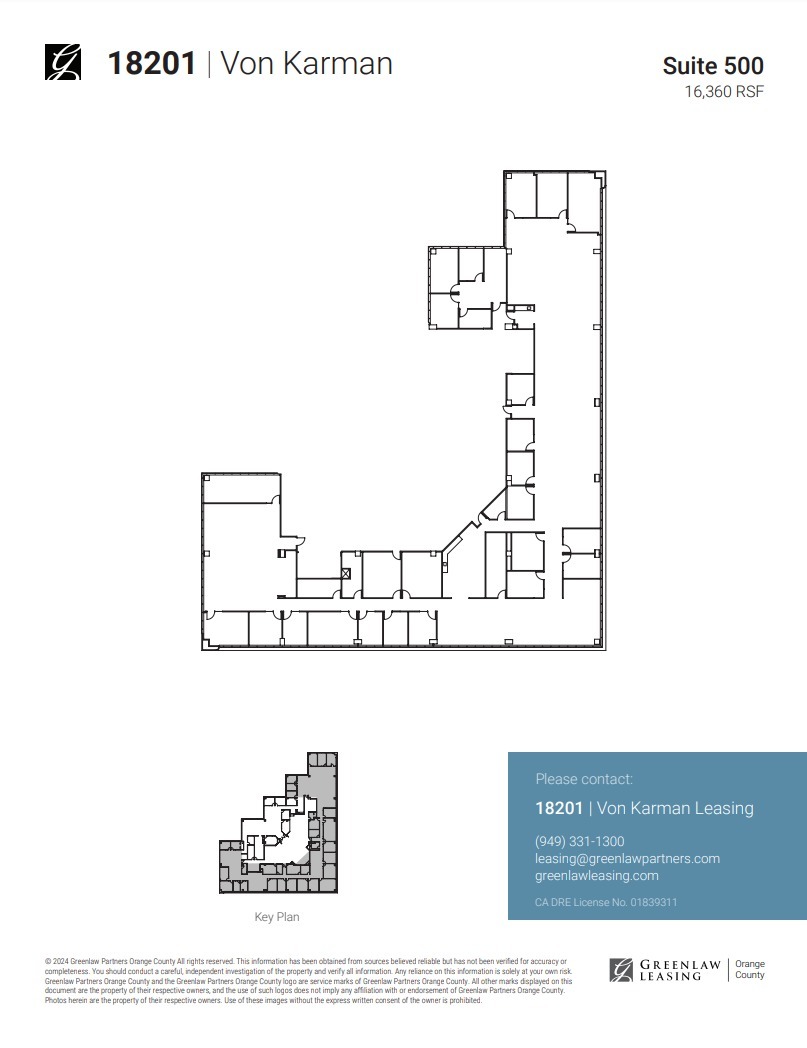 18301 Von Karman Ave, Irvine, CA en alquiler Plano de la planta- Imagen 1 de 1