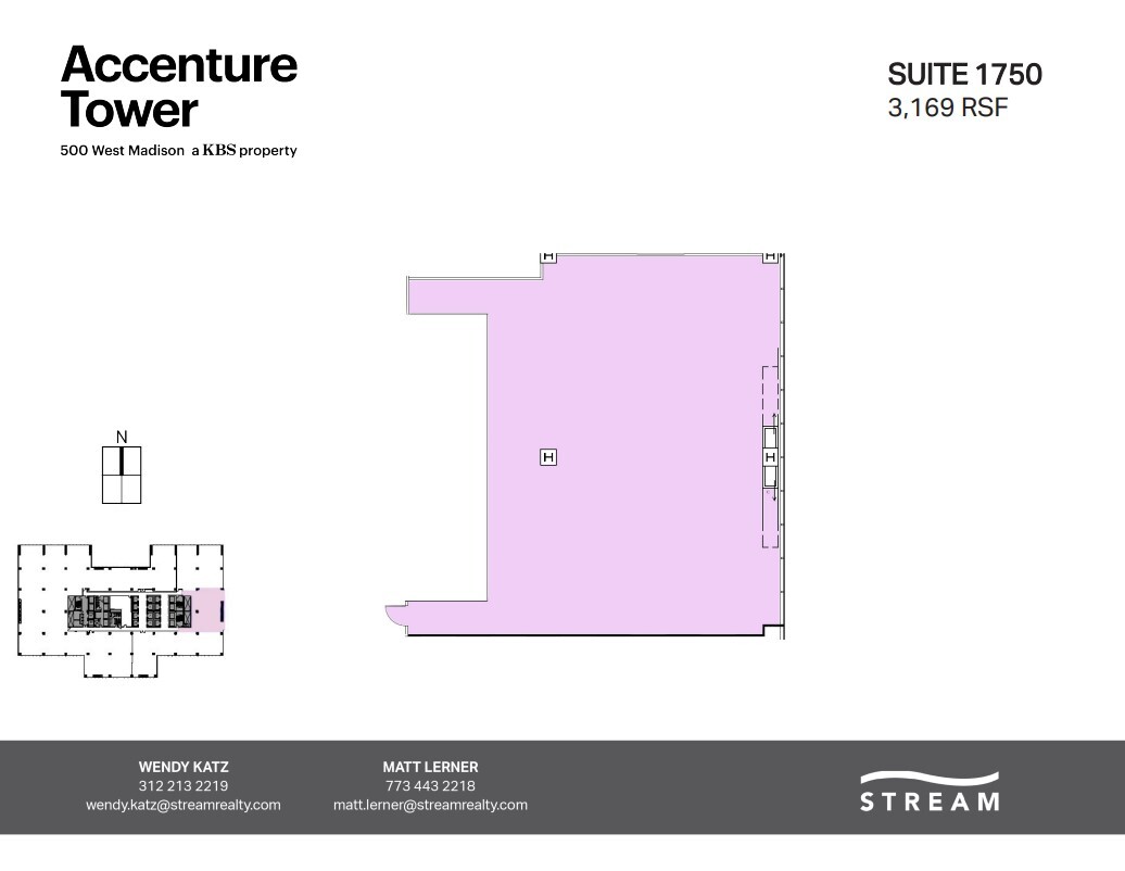 500 W Madison St, Chicago, IL en alquiler Plano de la planta- Imagen 1 de 1