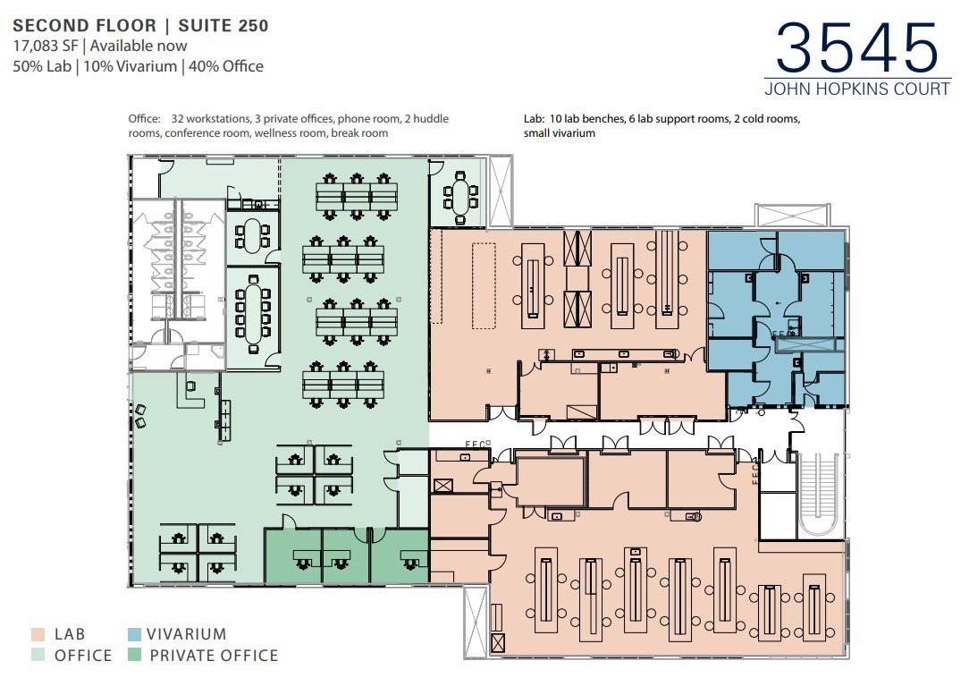 3545-3575 John Hopkins Ct, San Diego, CA en alquiler Plano de la planta- Imagen 1 de 1