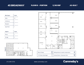 45 Broadway, New York, NY en alquiler Plano de la planta- Imagen 1 de 8