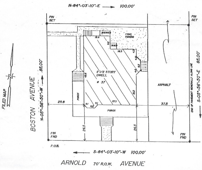 37 Arnold Ave, Point Pleasant Beach, NJ en venta - Plano del sitio - Imagen 2 de 2