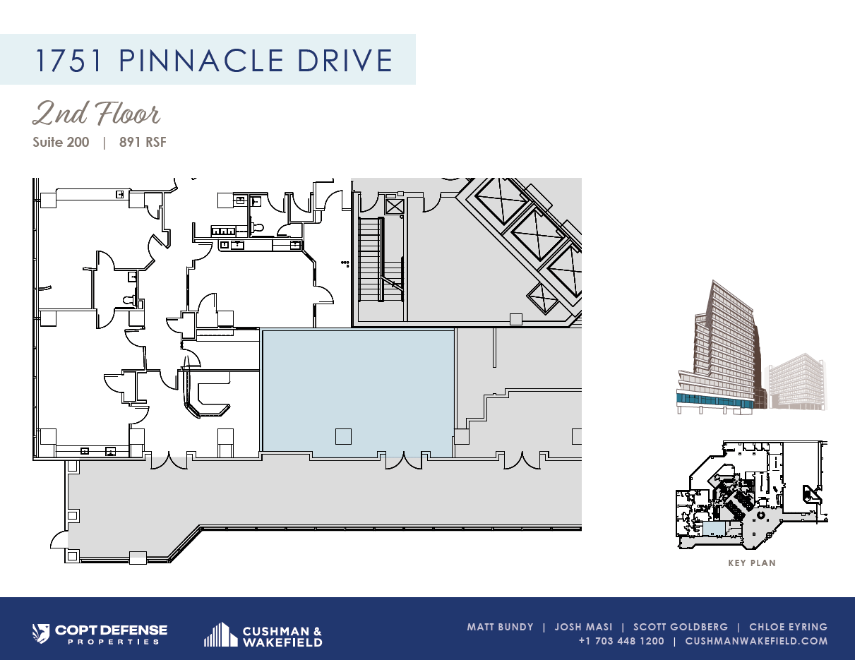 1751 Pinnacle Dr, McLean, VA en alquiler Plano de la planta- Imagen 1 de 1