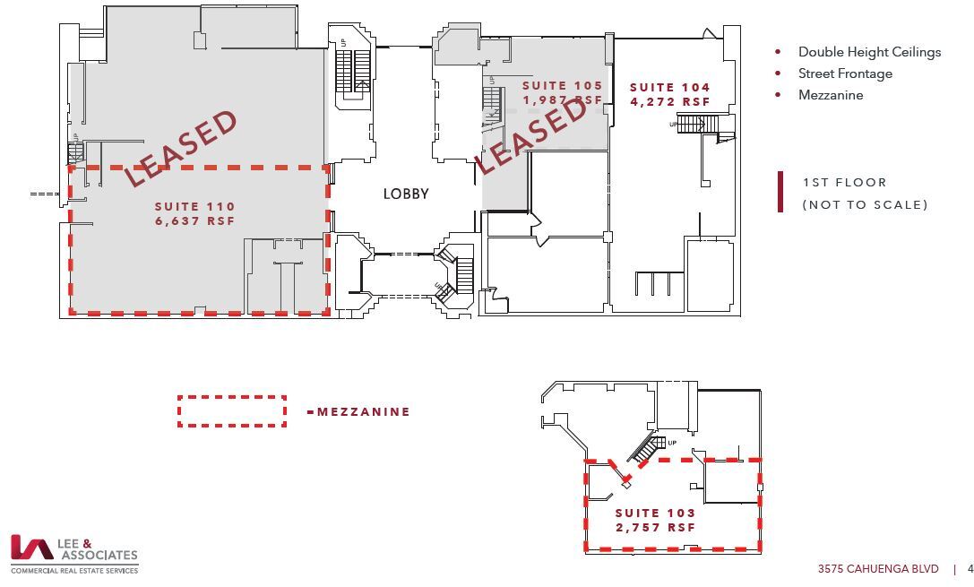 3575 Cahuenga Blvd W, Studio City, CA en alquiler Plano de la planta- Imagen 1 de 1