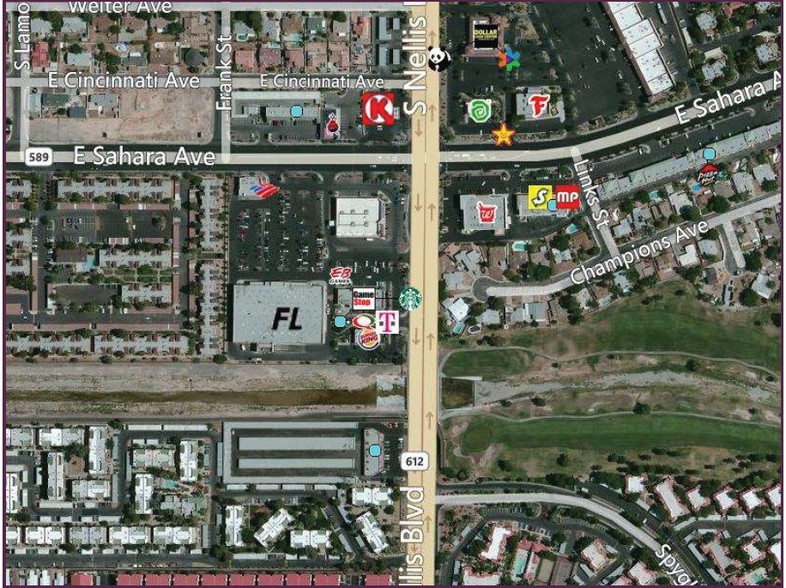 2585 S Nellis Blvd, Las Vegas, NV en alquiler - Vista aérea - Imagen 2 de 2