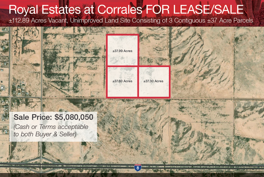 S Corrales Rd -1, Casa Grande, AZ en venta - Vista aérea - Imagen 1 de 2