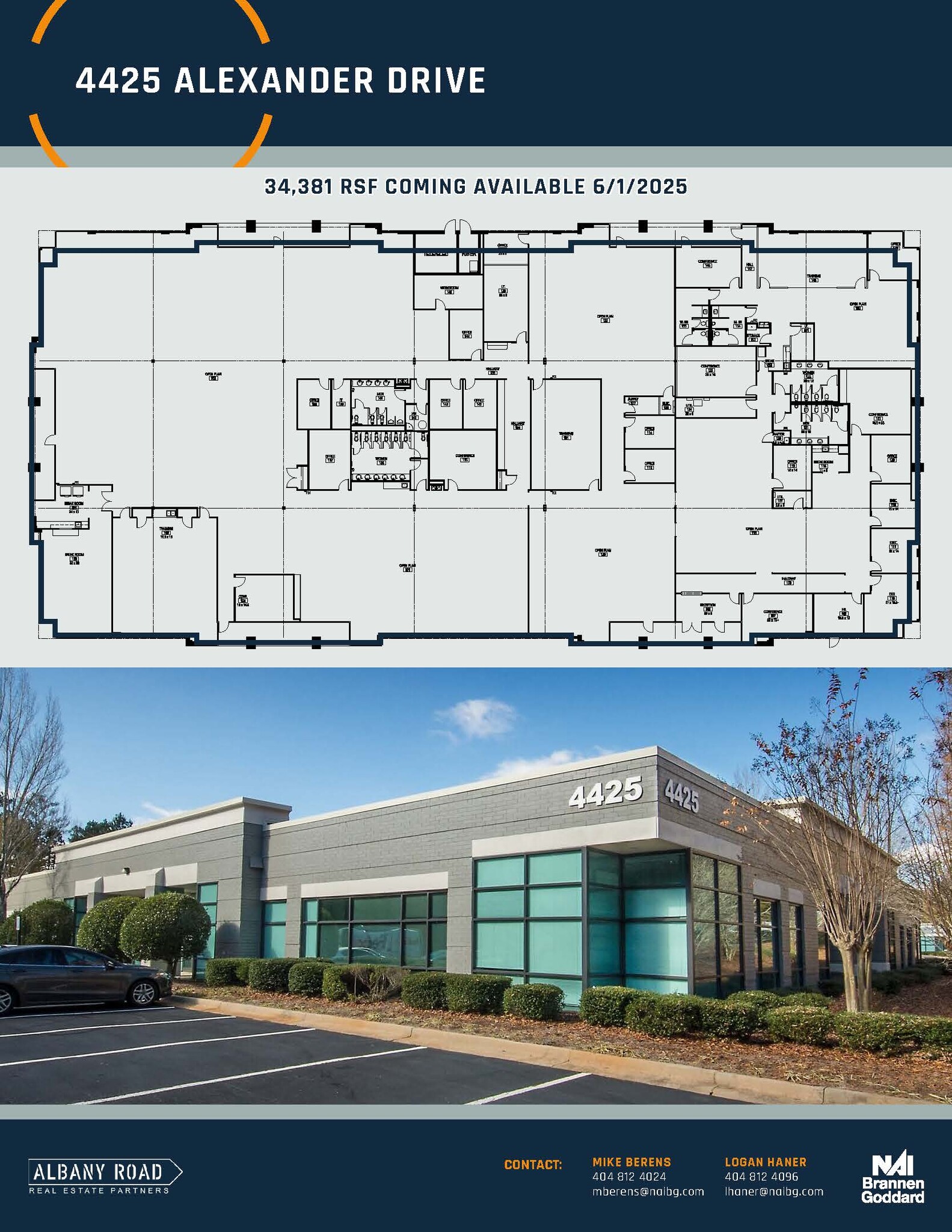 4300 Alexander Dr, Alpharetta, GA en alquiler Plano de la planta- Imagen 1 de 1