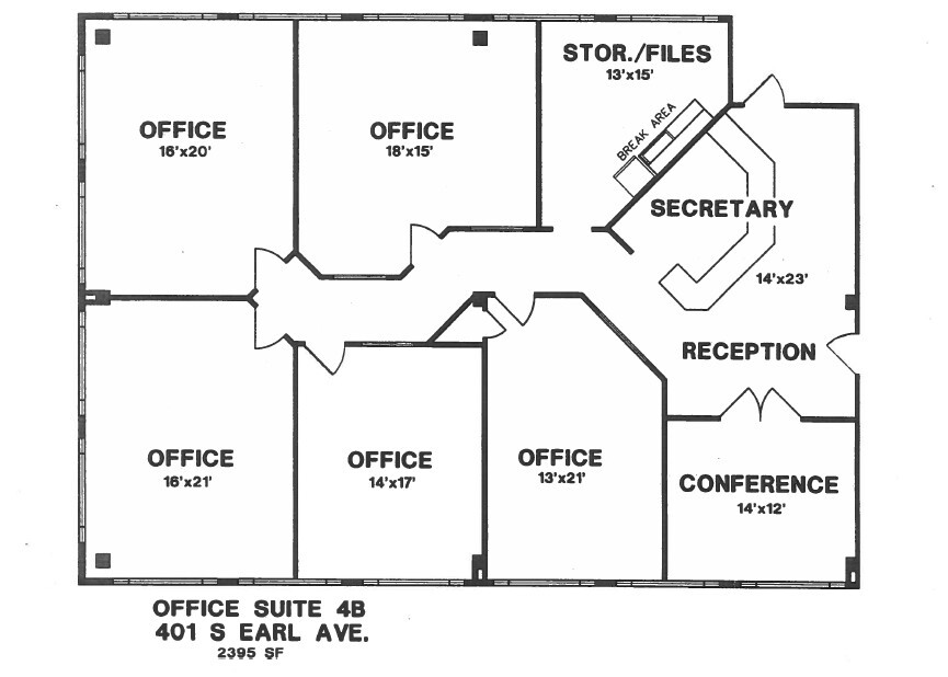 401 S Earl Ave, Lafayette, IN en alquiler Plano de la planta- Imagen 1 de 10