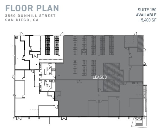 11010 Roselle St, San Diego, CA en alquiler Plano de la planta- Imagen 1 de 2