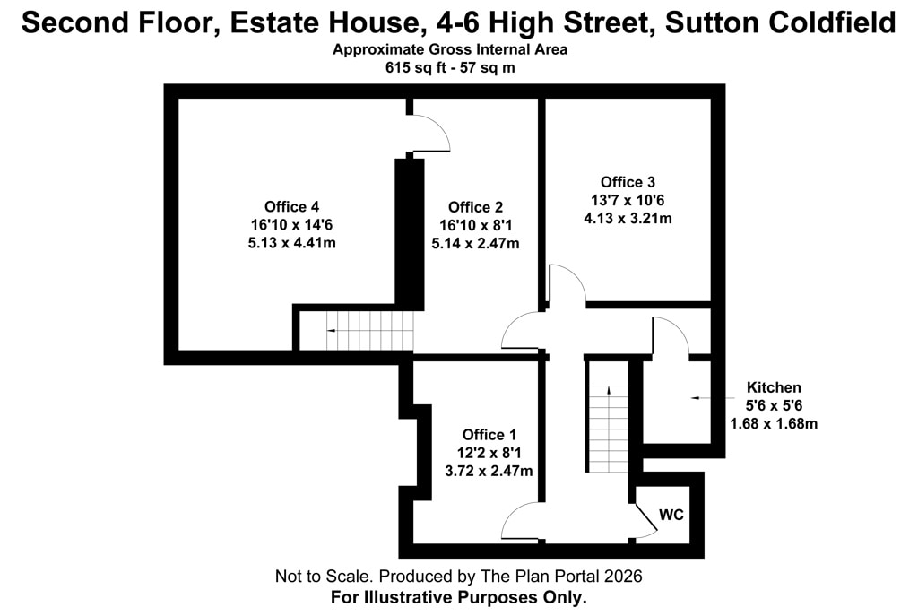4-6 High St, Sutton Coldfield en alquiler Plano de la planta- Imagen 1 de 4