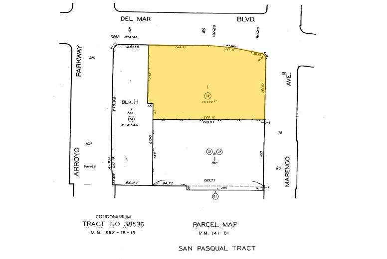 200 E Del Mar Blvd, Pasadena, CA en venta - Plano de solar - Imagen 3 de 12