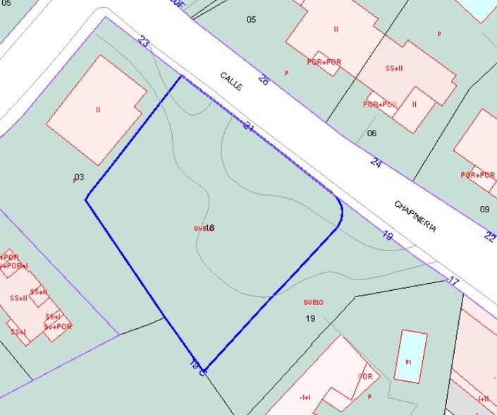 Terreno en Villanueva de Perales, Madrid en venta - Plano de solar - Imagen 1 de 3
