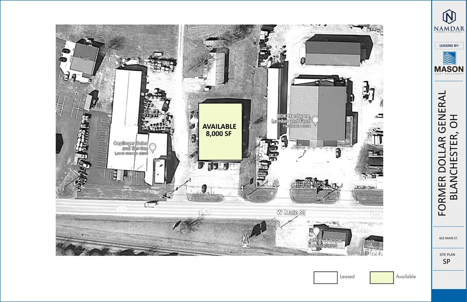 662 W Main St, Blanchester, OH en venta - Plano del sitio - Imagen 2 de 2