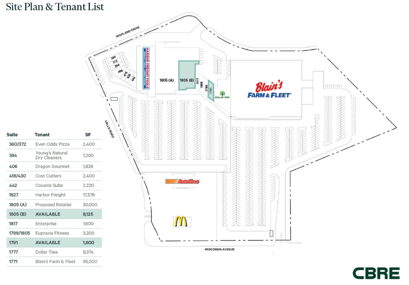 1771-1827 Wisconsin Ave, Grafton, WI en alquiler - Plano del sitio - Imagen 3 de 5