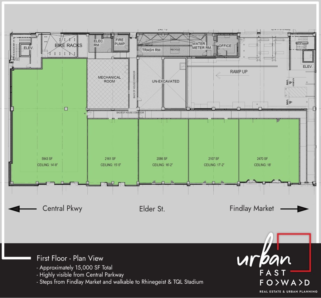 1815 Logan St, Cincinnati, OH en alquiler Plano de la planta- Imagen 1 de 1