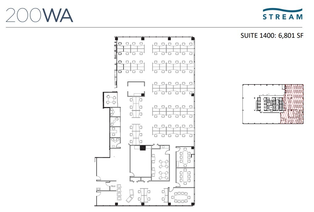 200 W Adams St, Chicago, IL en alquiler Plano de la planta- Imagen 1 de 1