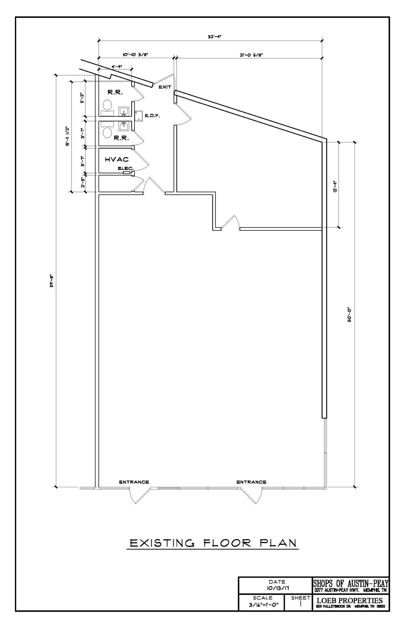 3265-3277 Austin Peay Hwy, Memphis, TN en alquiler Plano de la planta- Imagen 1 de 1