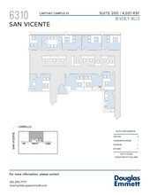 6310 San Vicente Blvd, Los Angeles, CA en alquiler Plano de la planta- Imagen 1 de 1