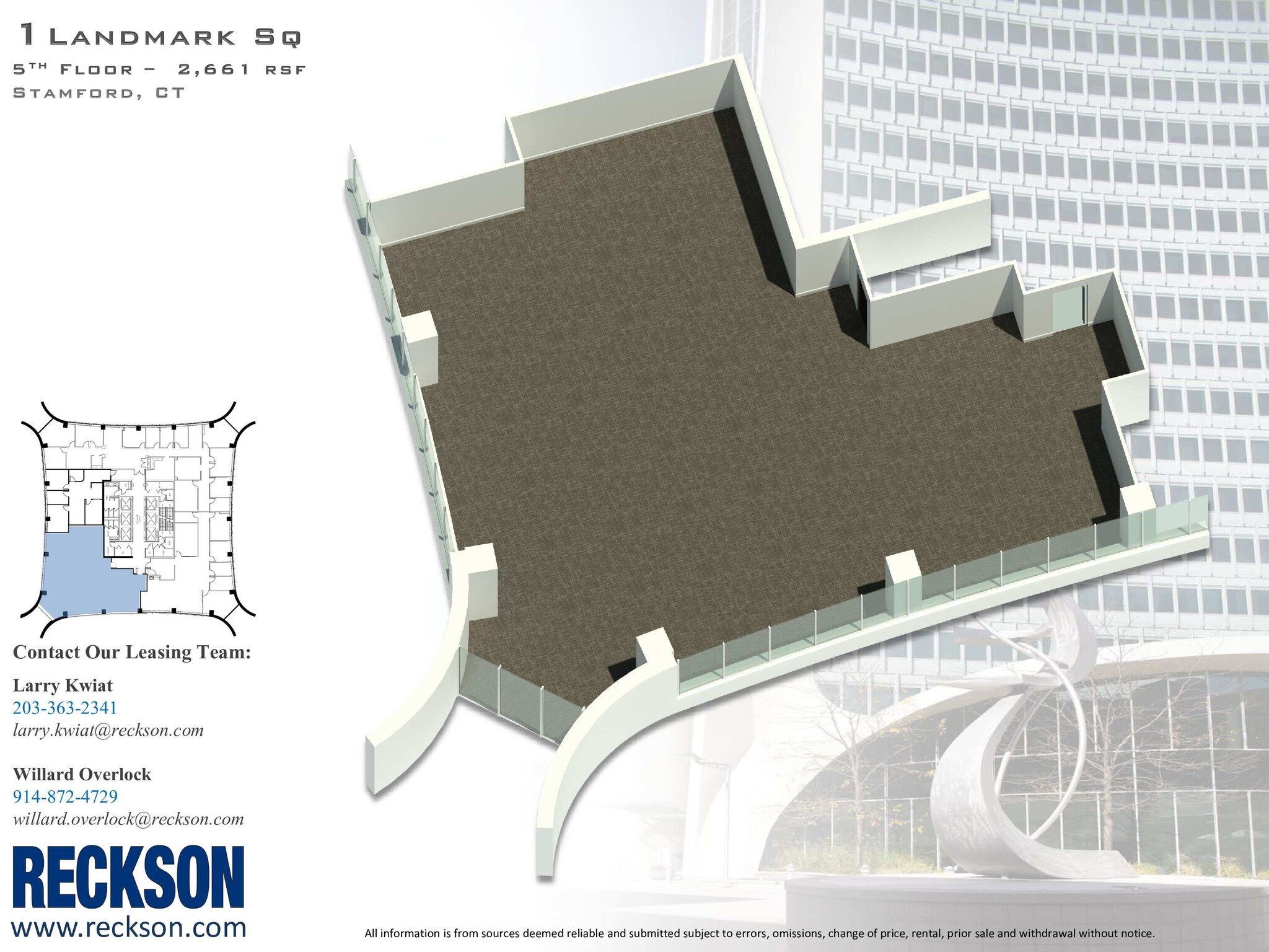 1 Landmark Sq, Stamford, CT en alquiler Plano de la planta- Imagen 1 de 1