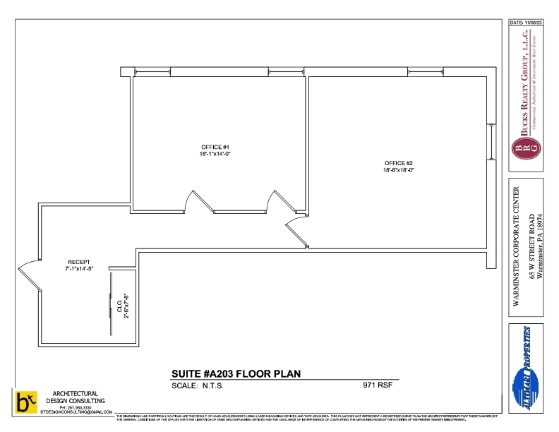 65 W Street Rd, Warminster, PA en alquiler Plano de la planta- Imagen 1 de 1