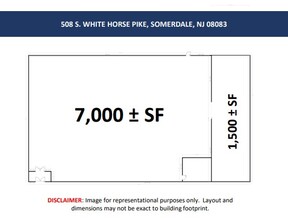 508 S White Horse Pike, Somerdale, NJ en alquiler Plano de la planta- Imagen 1 de 1