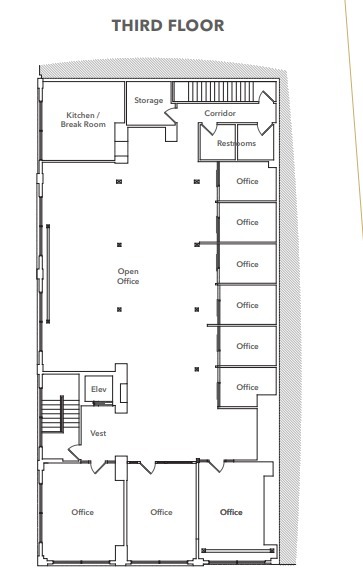 207 NW Park Ave, Portland, OR en alquiler Plano de la planta- Imagen 1 de 5