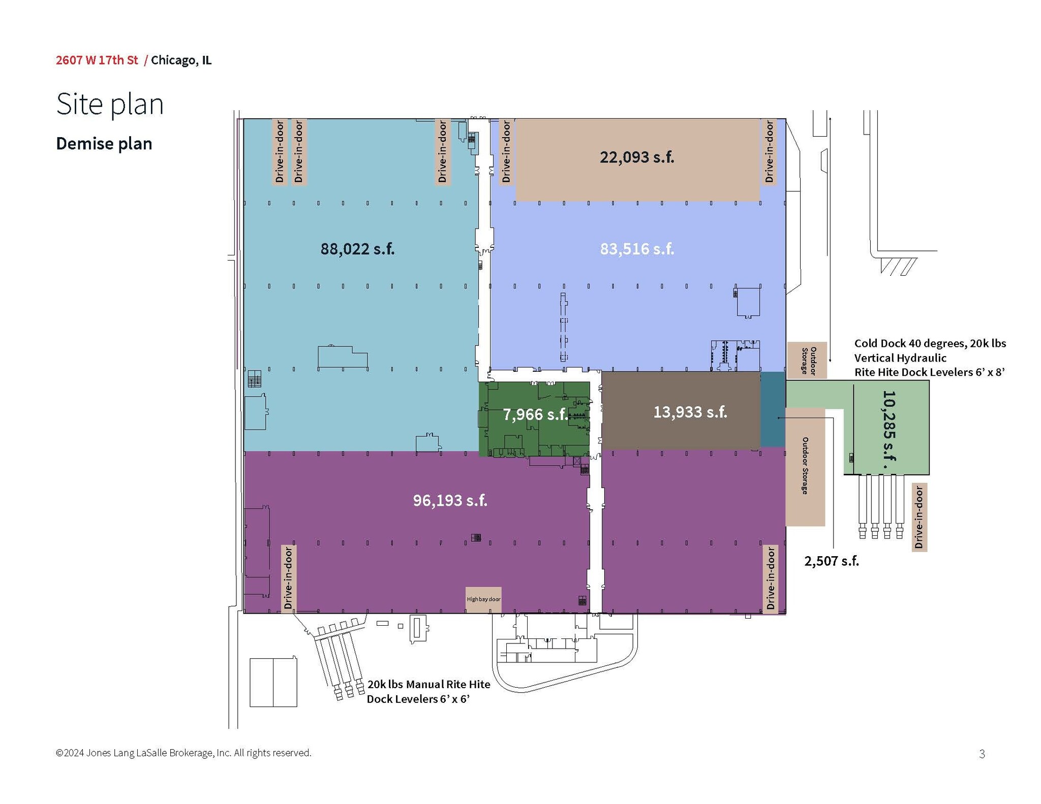 2607 W 17th St, Chicago, IL en alquiler Plano de la planta- Imagen 1 de 6