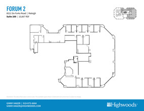 8521 Six Forks Rd, Raleigh, NC en alquiler Plano de la planta- Imagen 1 de 1