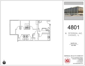 4801 W Peterson Ave, Chicago, IL en alquiler Plano de la planta- Imagen 1 de 5