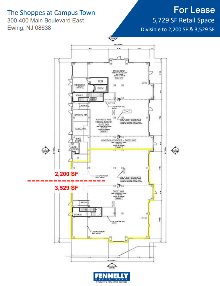 100 Campus Town Cir, Ewing, NJ en alquiler Plano de la planta- Imagen 1 de 1