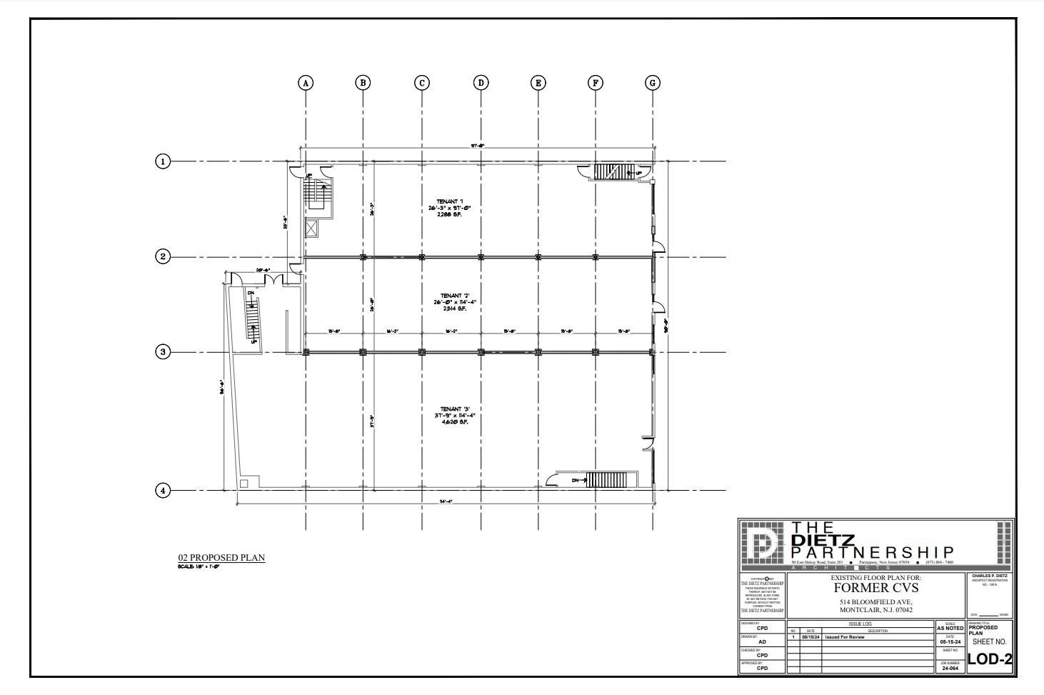 516 Bloomfield Ave, Montclair, NJ en alquiler Plano del sitio- Imagen 1 de 4