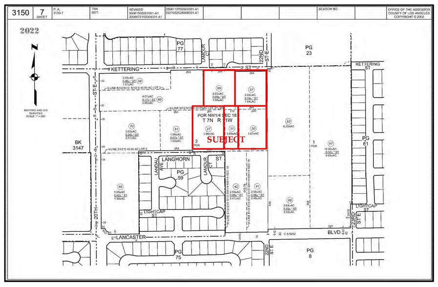 Kettering St, Lancaster, CA en venta - Plano de solar - Imagen 3 de 4