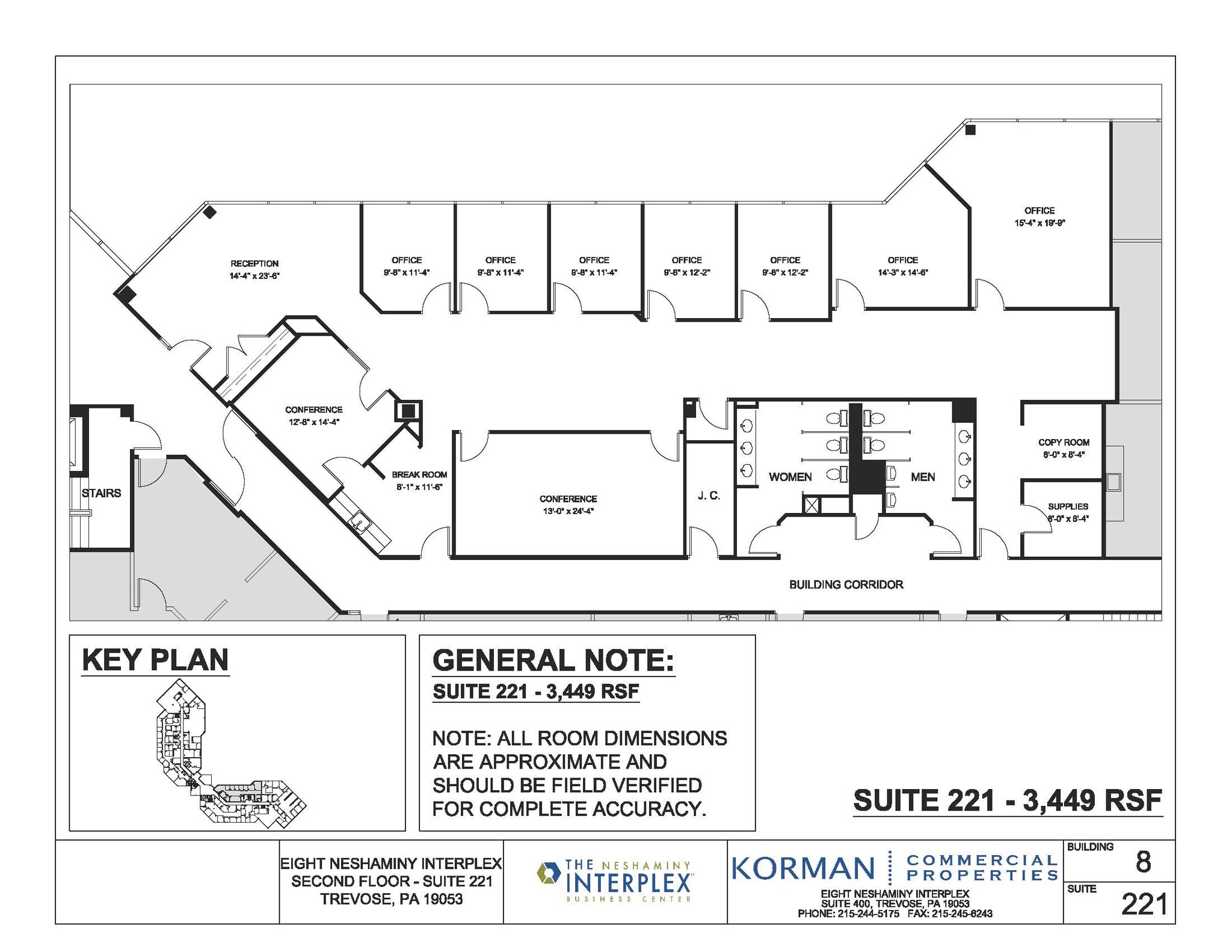 8 Neshaminy Interplex, Trevose, PA en alquiler Plano de la planta- Imagen 1 de 1