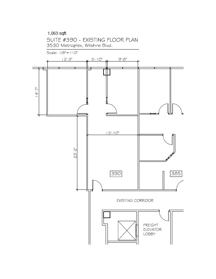 3530 Wilshire Blvd, Los Angeles, CA en alquiler Plano de la planta- Imagen 1 de 1