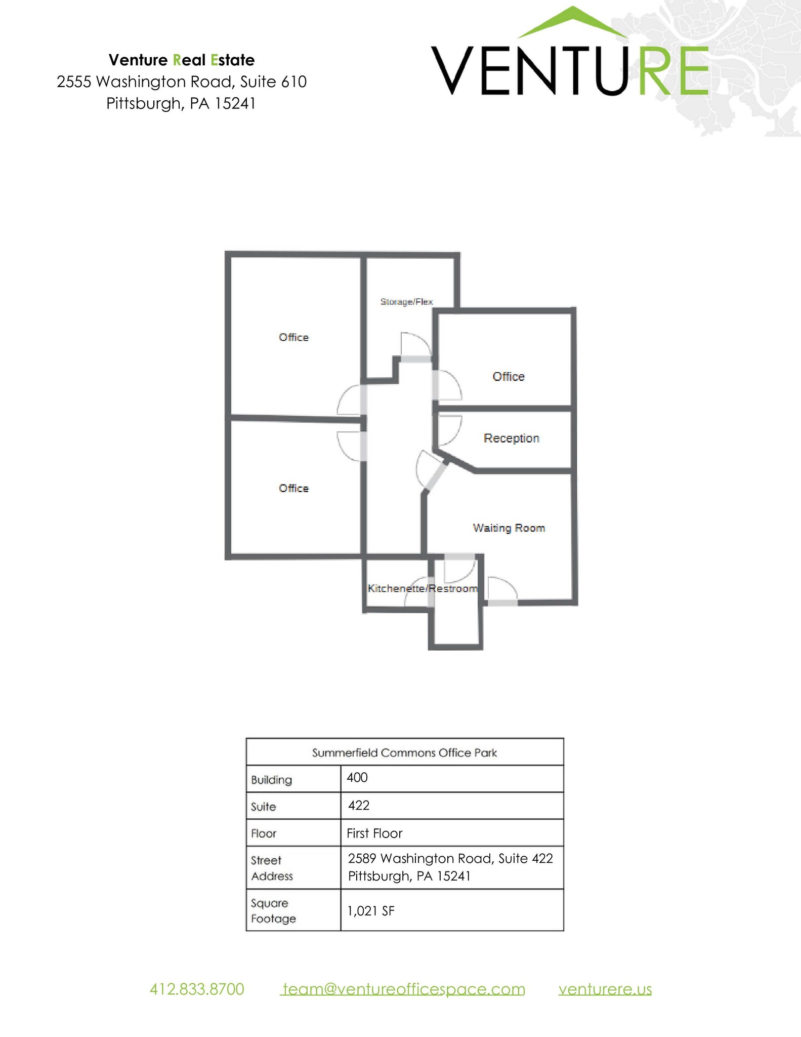 2555 Washington Rd, Pittsburgh, PA en alquiler Plano de la planta- Imagen 1 de 1