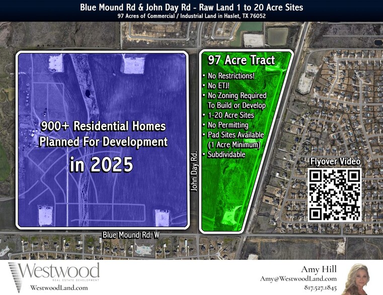 Blue Mound Rd & John Day Rd, Haslet, TX en venta - Vista aérea - Imagen 2 de 15