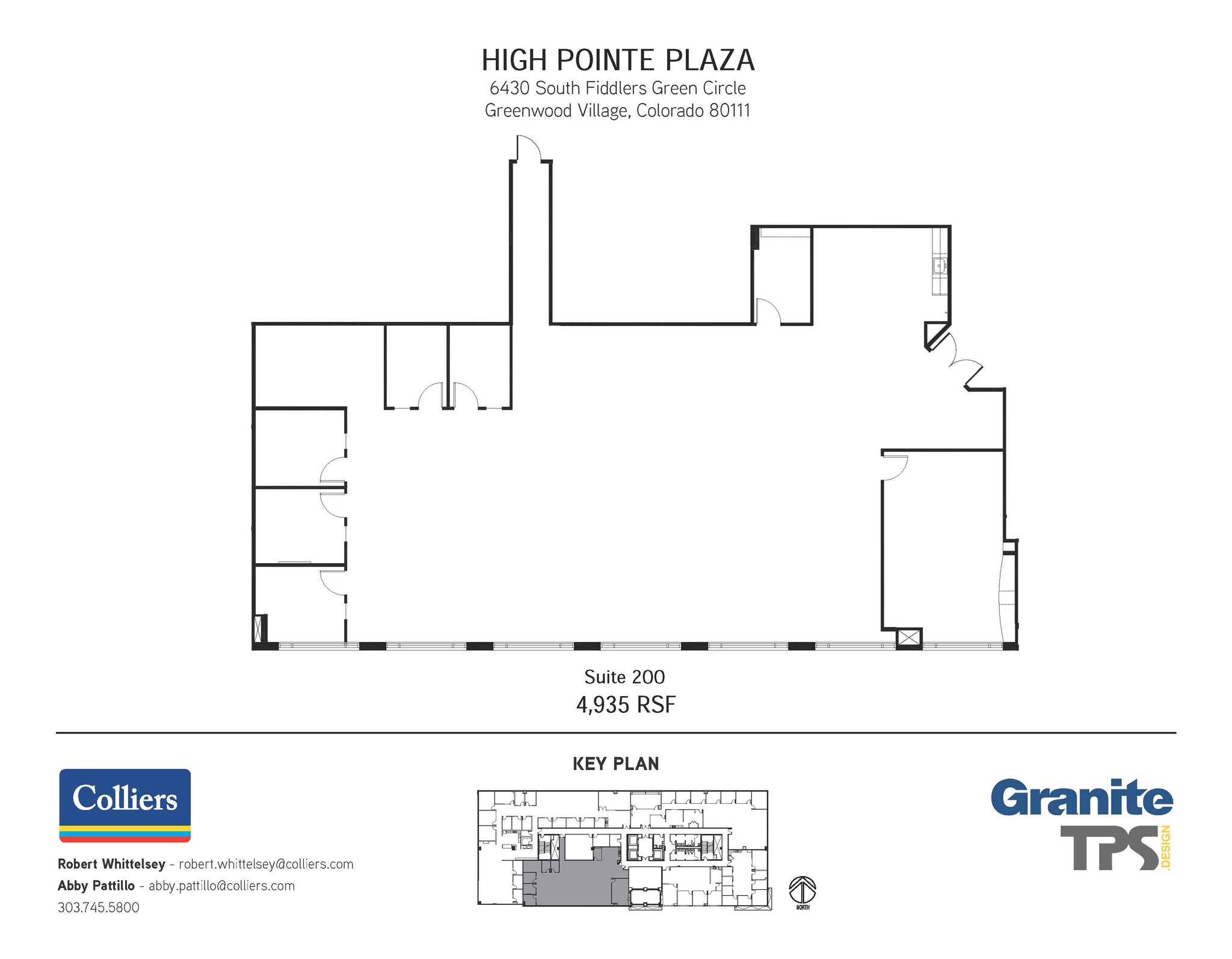 6430 S Fiddlers Green Cir, Greenwood Village, CO en alquiler Plano de la planta- Imagen 1 de 1