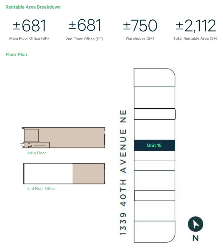 3950 12th St NE, Calgary, AB en alquiler Plano de la planta- Imagen 1 de 1