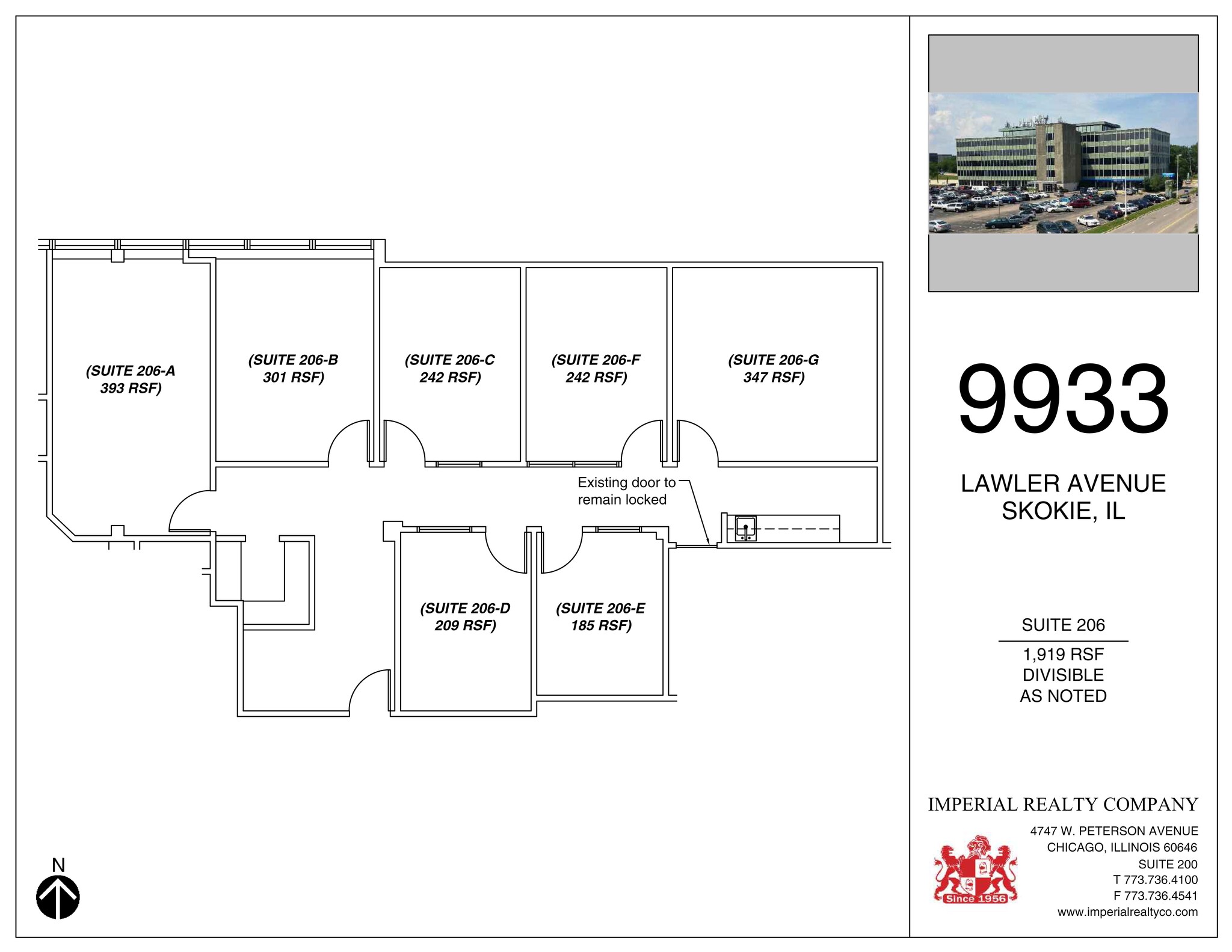 9933 Lawler Ave, Skokie, IL en alquiler Plano del sitio- Imagen 1 de 1