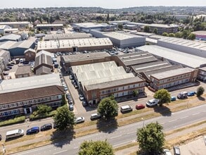 5 Elstree Way, Borehamwood, HRT - AÉREA  vista de mapa