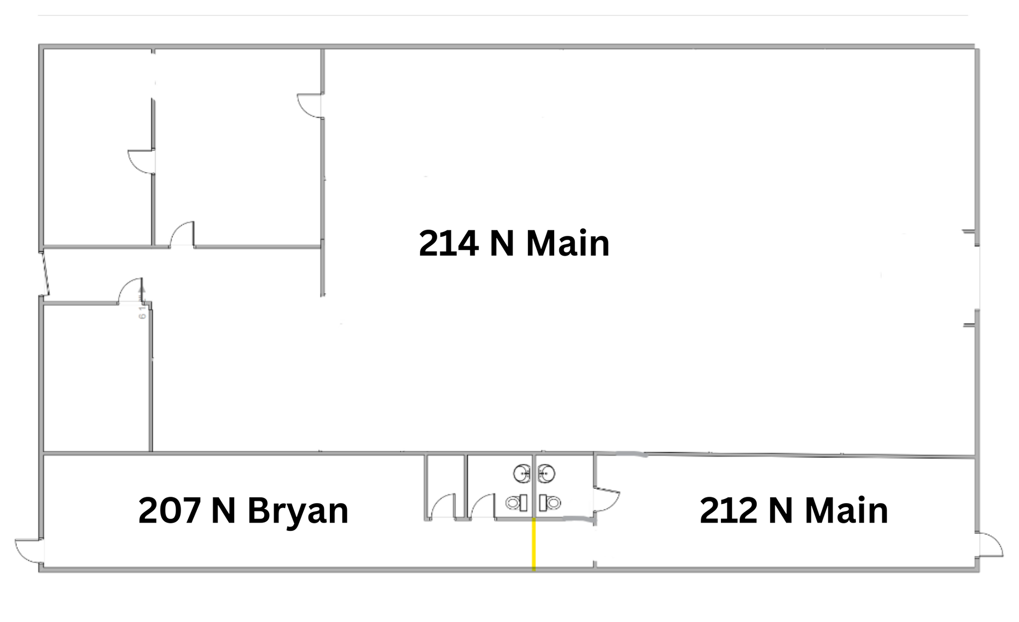 212 N Main St, Bryan, TX en alquiler Plano de la planta- Imagen 1 de 1