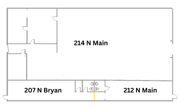 212 N Main St, Bryan, TX en alquiler Plano de la planta- Imagen 1 de 1