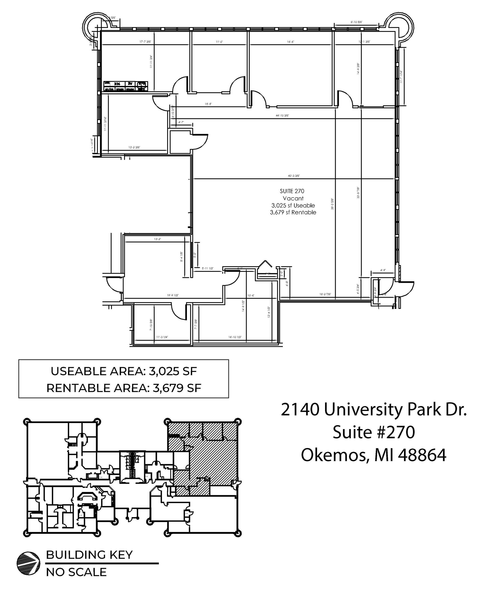 2140 University Park Dr, Okemos, MI en alquiler Plano de la planta- Imagen 1 de 1