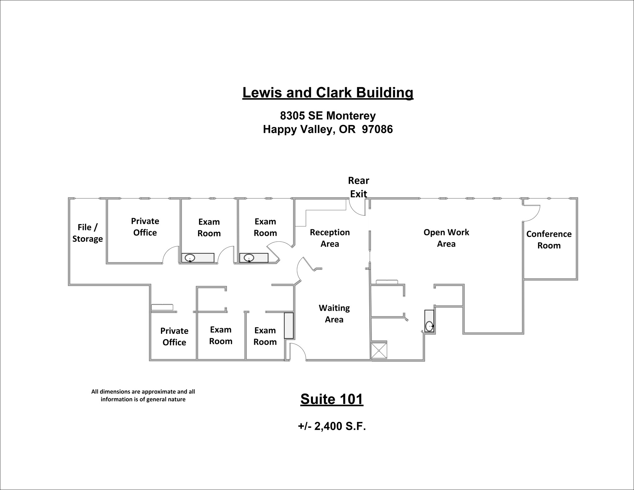 8305 SE Monterey Ave, Portland, OR en alquiler Plano del sitio- Imagen 1 de 1