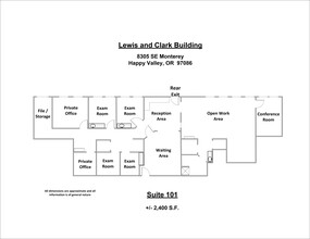 8305 SE Monterey Ave, Portland, OR en alquiler Plano del sitio- Imagen 1 de 1