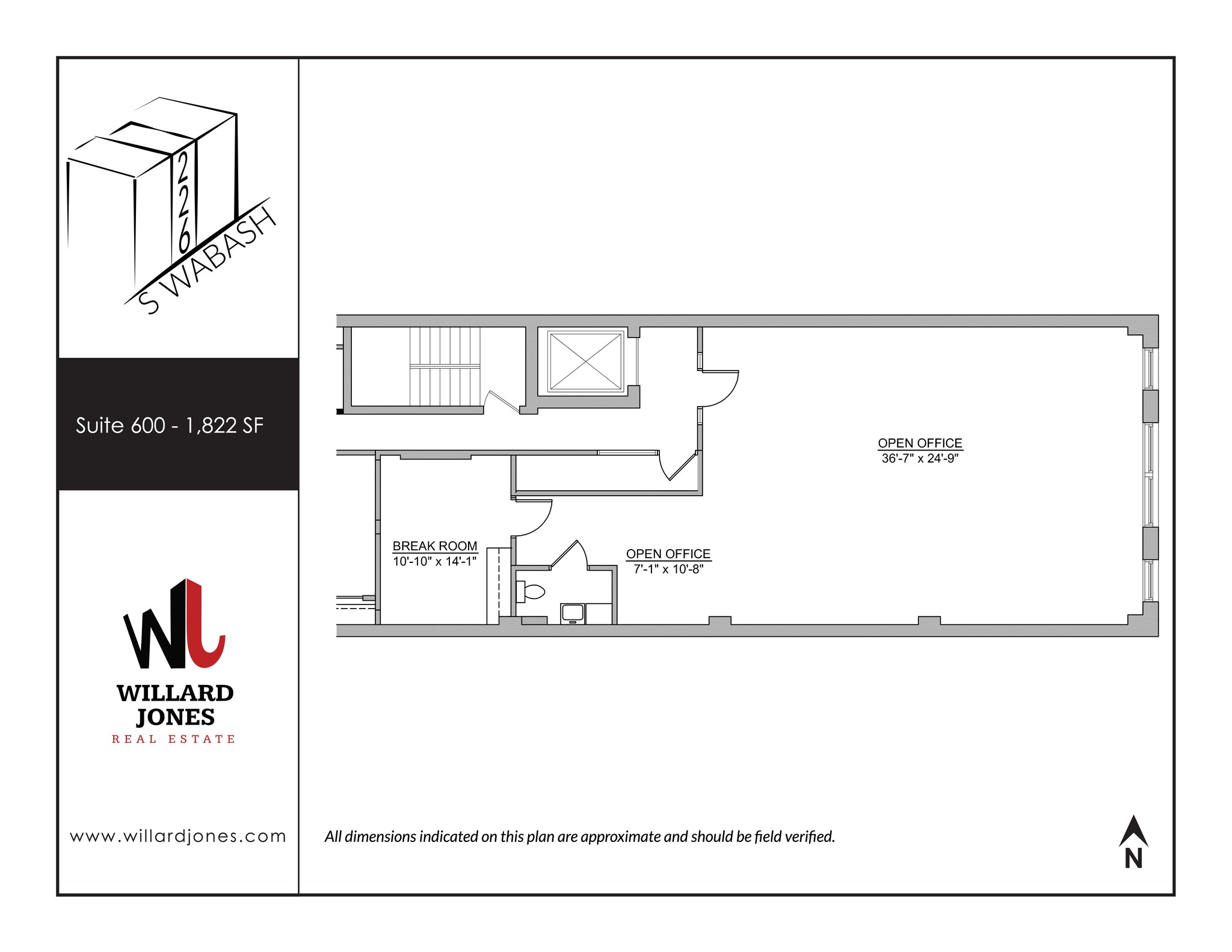 226 S Wabash Ave, Chicago, IL en alquiler Plano del sitio- Imagen 1 de 1