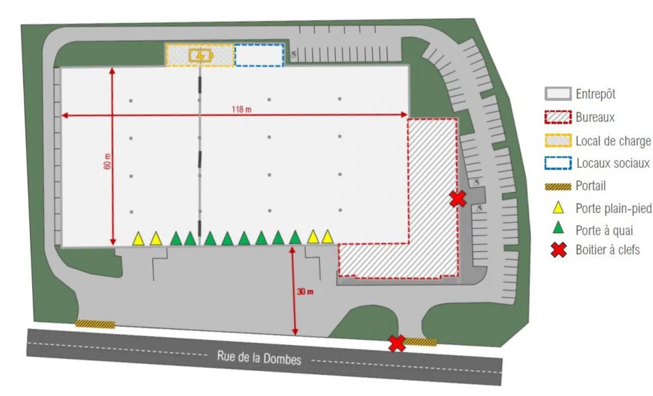 555 Rue De La Dombes, Miribel en alquiler Plano de la planta- Imagen 1 de 1