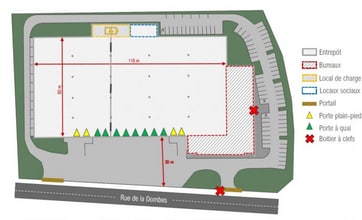 555 Rue De La Dombes, Miribel en alquiler Plano de la planta- Imagen 1 de 1
