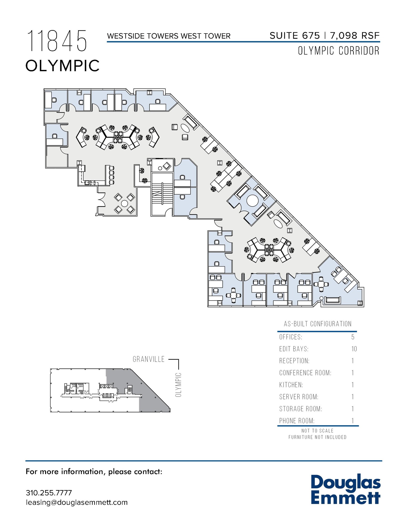 11845 W Olympic Blvd, Los Angeles, CA en alquiler Plano de la planta- Imagen 1 de 1