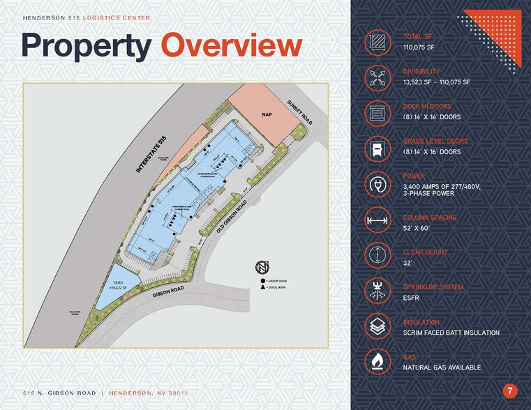 515 N Gibson Rd, Henderson, NV en alquiler - Plano del sitio - Imagen 2 de 6